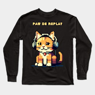 pixel kitty Long Sleeve T-Shirt